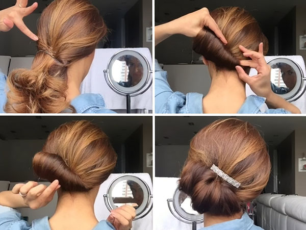 Elegant bundt om fem minutter: instruktioner fra stylisten