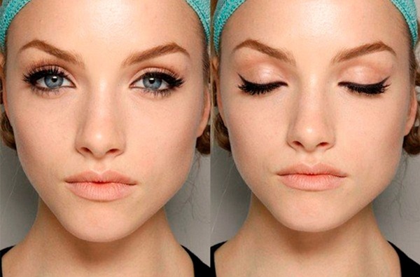 Hvordan man trækker pile foran eyeliner