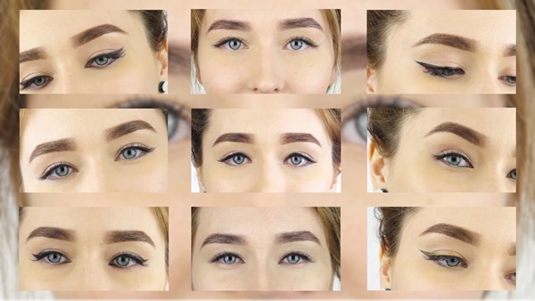 Hvordan man trækker pile foran eyeliner