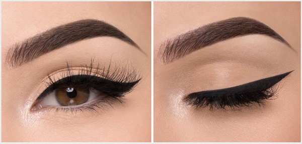 Hvordan man trækker pile foran eyeliner