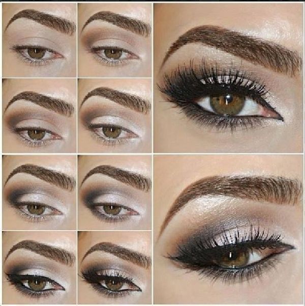 Smuk makeup til nytår 2017 Cock for blå, grønne og brune øjne - trin for trin foto og video lektioner