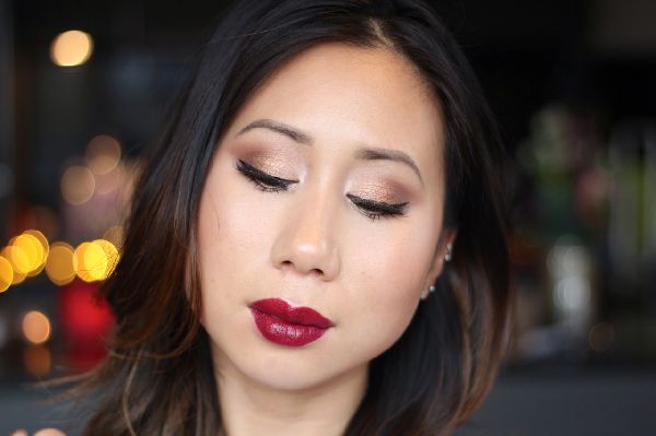 Smuk makeup til nytår 2017 Cock for blå, grønne og brune øjne - trin for trin foto og video lektioner