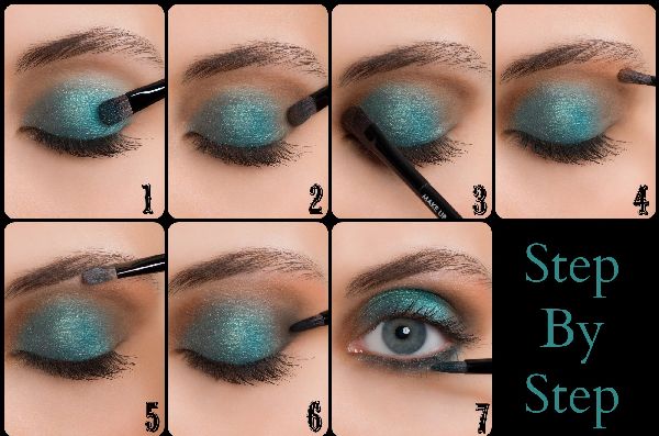 Smuk makeup til nytår 2017 Cock for blå, grønne og brune øjne - trin for trin foto og video lektioner