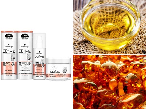 Krøller som modellen: Nye produkter Schwarzkopf Amber + Olie ernæring