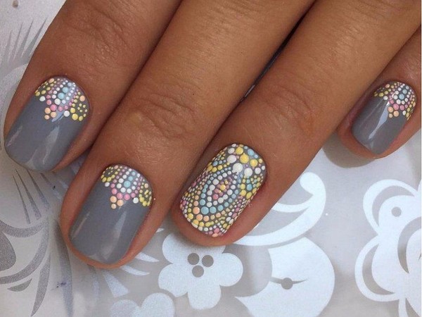 Manicure mehendi - sommer trend-2016
