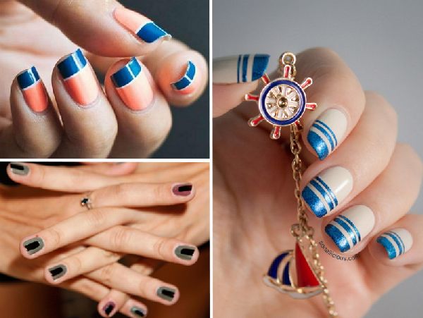 Manicure сolor blok - september trend-2016