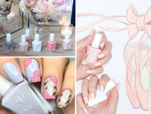 Pastelmanikyr: En samling af lakker Essie Gel Couture Ballet Nudes 2017