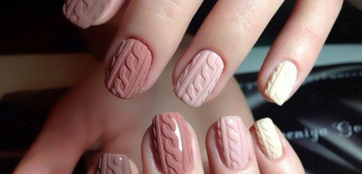 Strikket manicure - en stilfuld vinter trend