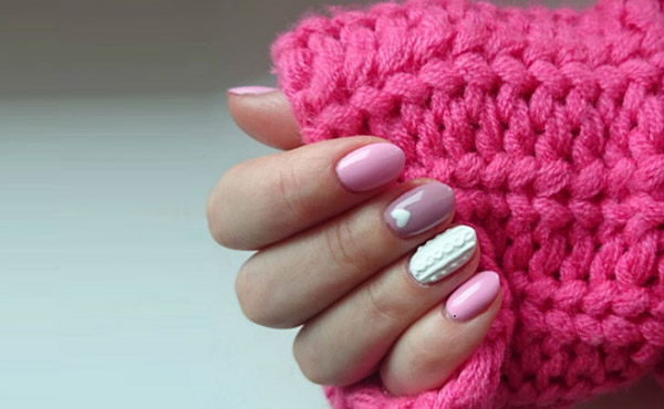 Strikket manicure - en stilfuld vinter trend