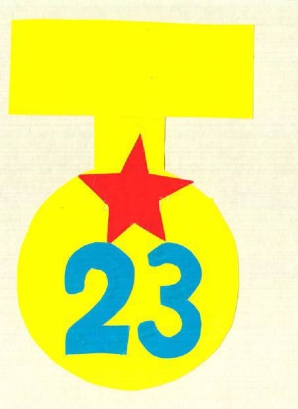 Applique den 23. februar, egne hænder