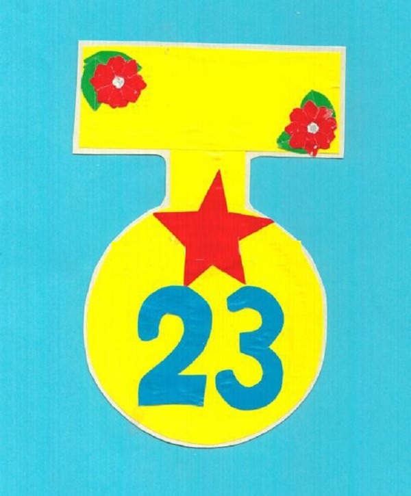 Applique den 23. februar, egne hænder