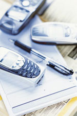 Base IMEI. Hvide og grå telefoner