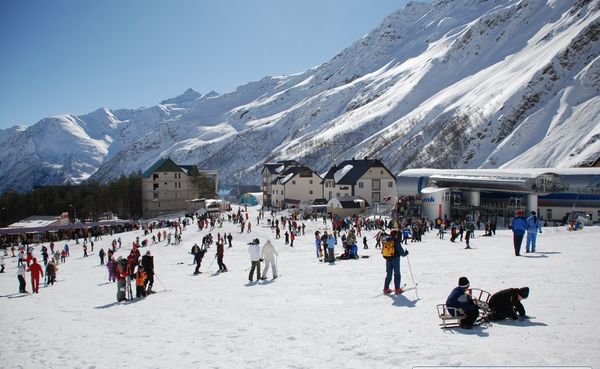 Bjergskisorter i Rusland Elbrus-regionen