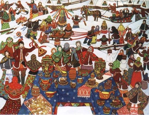 Hvordan man tegner Shrovetide? Tegn en forårsferie med børnene