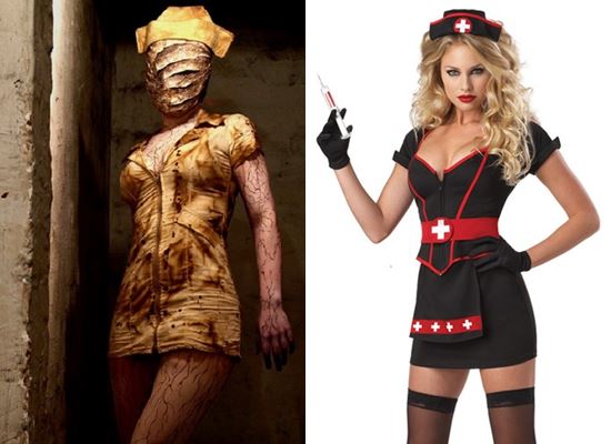 Sygeplejerske kostume på Halloween med dine egne hænder: foto hvordan man tegner