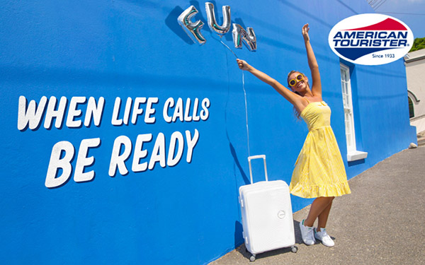 Sommer på vej: lyse kufferter American Tourister Soundbox