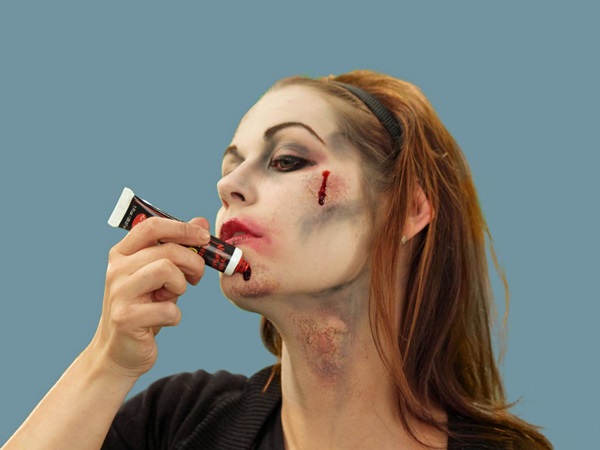 Skræmmende makeup til Halloween med dine egne hænder til piger og piger