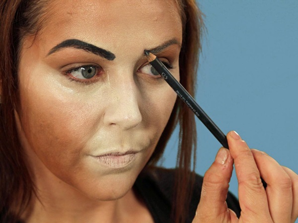 Skræmmende makeup til Halloween med dine egne hænder til piger og piger