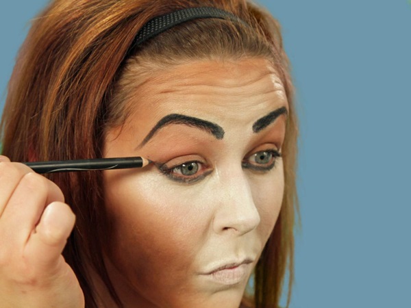 Skræmmende makeup til Halloween med dine egne hænder til piger og piger