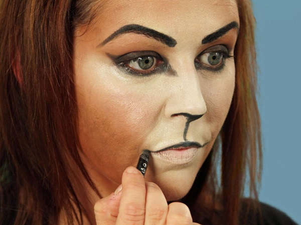 Skræmmende makeup til Halloween med dine egne hænder til piger og piger
