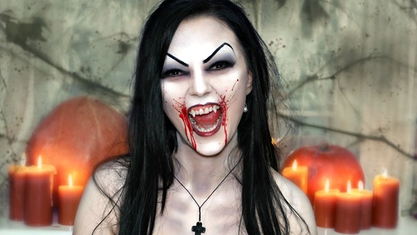 Skræmmende makeup til Halloween med dine egne hænder til piger og piger