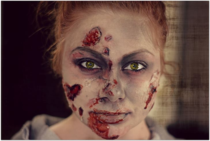 Zombie Makeover til Halloween: foto, video hvordan man laver dine egne hænder