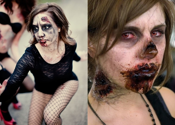 Zombie Makeover til Halloween: foto, video hvordan man laver dine egne hænder
