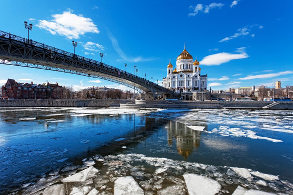 Vejret i Moskva i april 2017