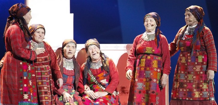 De lyseste deltagere i Eurovision fra Rusland i forskellige år