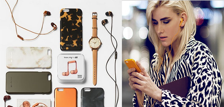 Svensk duo: indsamling af tilbehør Happy Plugs x H & M