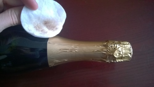 Udsmykning bryllup champagne med dine egne hænder