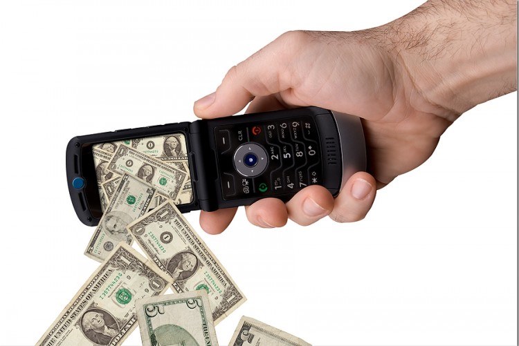 telefon og penge