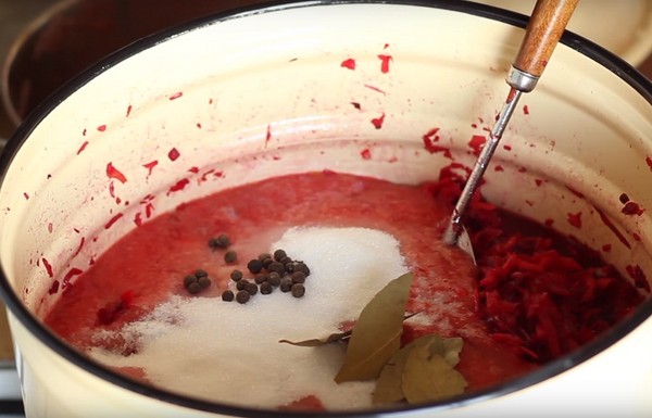 Borsch til vinteren i dåser, opskrifter til tilberedninger med rødbeder og kål, tomatpuré og uden det