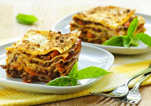 Lækker og hurtig festlig middag den 23. februar, lasagne med champignon