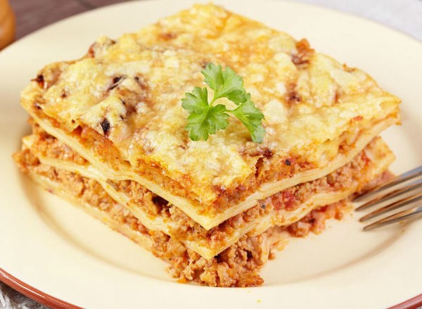 Lækker og hurtig festlig middag den 23. februar, lasagne med champignon