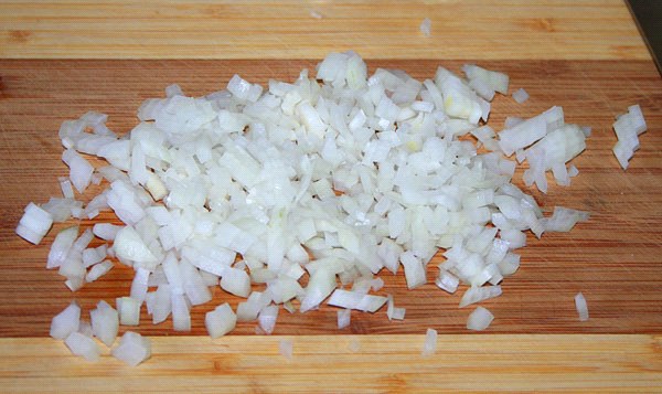 hakket løg