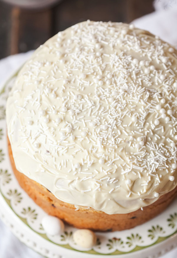 Glaze til kage med et billede