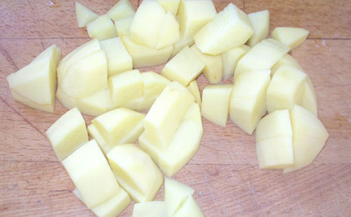 Oksekød med kartofler