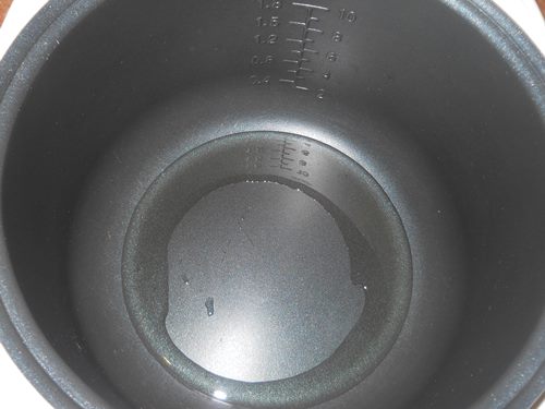 Svinekød i en cremet sauce i en multivark