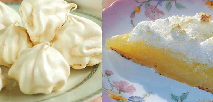 Sådan tilberedes meringue, en lækker opskrift med et billede