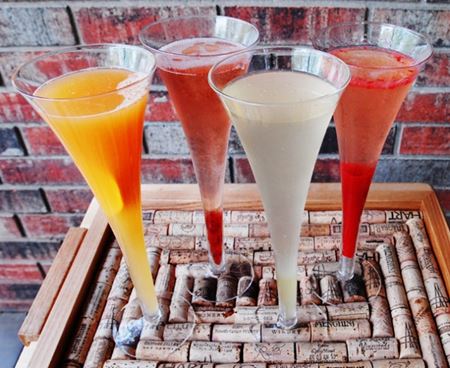 Cocktails med champagne foto
