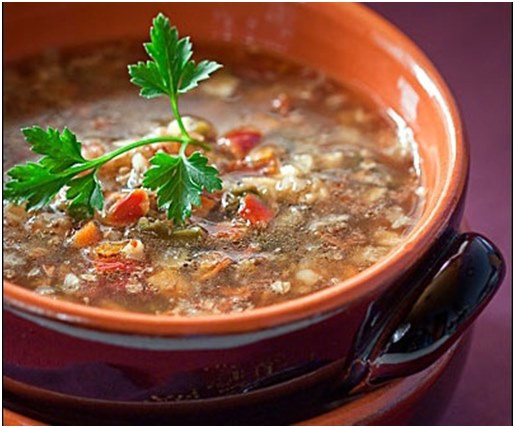 suppe med grønne