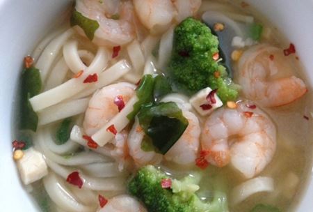 Miso suppe med rejer