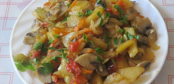 Vegetabilsk gryderet i multivarket