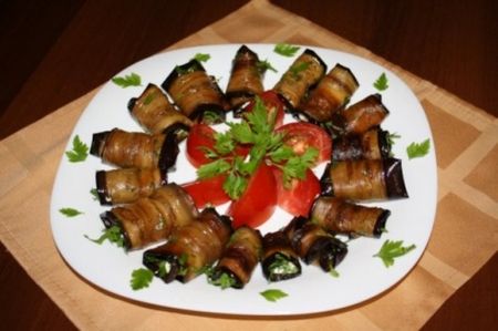 Aubergine ruller: opskrifter