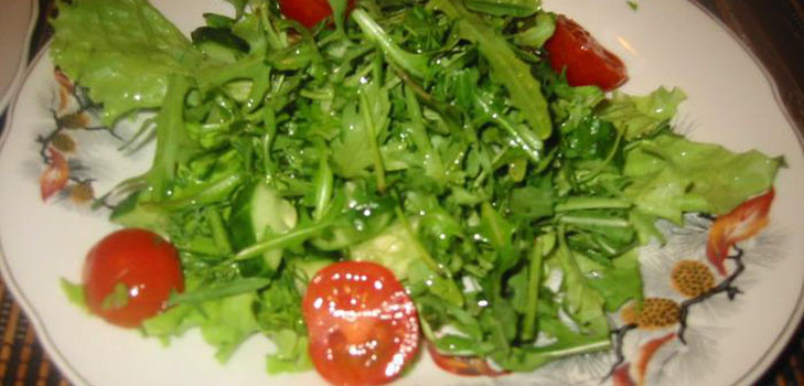 Salat med rucola: originale opskrifter