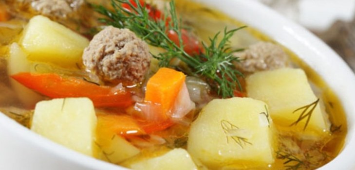 en skål suppe