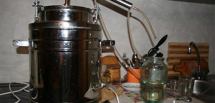 Den klassiske opskrift på moonshine fra birkesaft