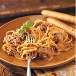 Spaghetti med ost