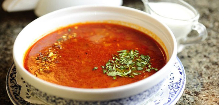 Soup-harcho - opskrift med kylling